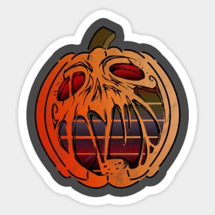 Halloween monster evil pumpkin Sticker